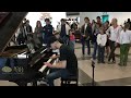 Rock and roll piano-Palermo airport