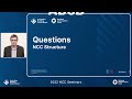2022 NCC Seminars: Volume One and Volume Two - NCC structure