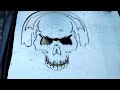 Arcdroid CNC plasma cutter SKULL WITH HEADPHONES in real time