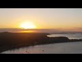 Sunset on Mt Tomaree, timelapse