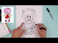 How To Draw Amy Rose | Sonic the Hedgehog