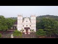 Aerial video of St. Bartholomew's Church, Chorao, Goa.