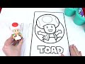 The Super Mario Bros Movie Coloring Book with Luigi, Princess Peach, Toad