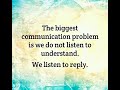 Communication: Be An Active Listener