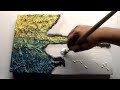 New Textured Abstract Painting Technique with Toilet Paper