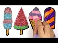 Glitter Ice Cream Toys Drawing, Coloring And Painting For Kids Toddlers