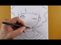 Anime Drawing | Draw Himawari Uzumaki with Me! Easy to Sketch