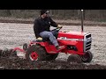 Garden Tractors Plowing