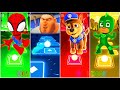 Spidey 🆚 Ryder 🆚 Chase 🆚 PJ Masks | PAW Patrol 🎶 Tiles Hop EDM Rush