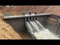 Construction of a powerful 4-gate discharge dam