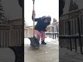 How to shovel and clean the snow? snowing in Canada 🇨🇦 2022 #mixloveymae #snowfall
