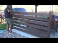 How to build a simple half wall for your Gazebo or Pergola with 2x6 boards