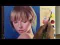 Pintando retrato (aplicando veladuras de diversos colores)
