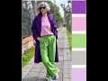 QUE  COLOR TE QUEDA BIEN  SI TIENES MÁS DE 50 AÑOS  COMBINANDO VARIOS COLORES TENDENCIA MODA SEÑORAS