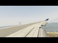 GTA 5 - Air Herler Jumbo Jet (Boeing 747) *SCARY LOW APPROACH* on Runway 21 @ LSIA (Wing View)