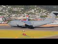 RARE USAF C-17 Globemaster III Takeoff Wellington Intl