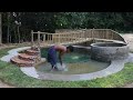 How To Build Luxury Swimming Pool In Wild Step by Step