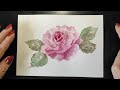 How to Paint Watercolor ROSE without SKETCH - Tutorial for Beginners - Step by Step - Demo Lessons