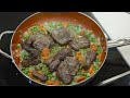 Moose with Peas, Carrots and Onions