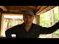 Screened Porch on the Log Cabin | Off Grid Sauna and Bathhouse