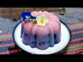 Clitoria Mosaic Pudding / Red Velvet Butterfly Pea Flower Milky Pudding