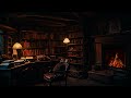 Crackling Fireplace and In door Rain Sounds for Sleeping | Sleep, Help study, Wark, ASMR