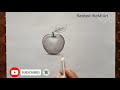 How to draw a realistic apple by pencil for beginners | Blending and shading | Easy way of drawing