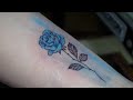 Small color rose Tattoo | Real time