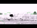 Ka-52 destroys three Ukrainian armored vehicles in quick succession, from 7Km away.