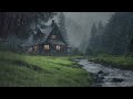 Rain Without Thunder - Fall Asleep in Less Than 2 Minutes with Heavy Rain in the Misty Forest