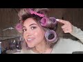 attempting a SALON BLOWOUT W/ ROLLERS *big & bouncy*