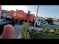 Orange Garbage Truck