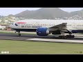 GE 90 !!! British Airways 777-200 Departing St. Kitts Via Taxiway Alpha To Antigua | Caribbean
