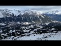 Valbella Ski Resort Swiss Alps Drone Flight 4K