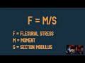 ARE 5.0 Structures - Flexural Stress Equation F = M/S
