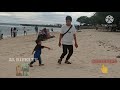 jalan jalan di pantai / liburan bersama keluarga