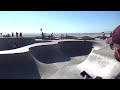 Young Skateboarding Girl Sky brown @ Venice Beach Skatepark