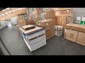 Professional Forklift operator Loading a full truck and trailer as a pro!!!