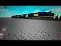 CSX power move train! (roblox railfanning)