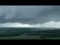 Unedited Drone Video of Rotation with a Mini Supercell Outside of Four Oaks, NC - 6/22/23