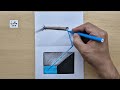 easy 3d drawing on paper for beginners- how to draw 3d