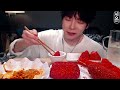 ASMR MUKBANG CHEETOS RICE CAKE, Cheese Fire Noodles, Hash Brown, Corn Dog, recipe ! eating