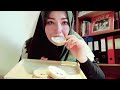 ASMR eating raisin toast//mukbang eating show