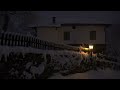 4K HDR Snowy Village - Peaceful Snowing at Dusk - Winter in Bulgaria - Relaxing Snowfall Video