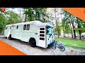 Couple Transforms Bus into Amazing Mobile Home | Start to Finish Build by  @lifeanywhere