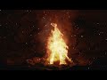 🔥Moody Campfire Ambience 🔥| Keep Cozy in a Cave 3 Hours