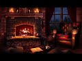 Fireplace Crackling & Burning (2 Hours) Relaxing Fireplace With Crackling and Rain Sounds