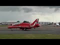 Red Arrows Blackpool airport Departure with Comms