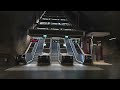 Sweden, Stockholm, Stadshagen Subway Station, 2X escalator, 1X inclined elevator