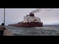 James R. Barker departing Duluth April 3rd, 2022 on its first trip